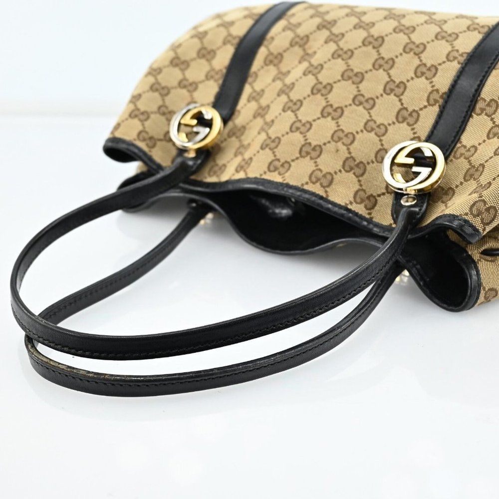 Auth Gucci Twins Heart Gg Tote Bag #47316G21B - Picture 6 of 12